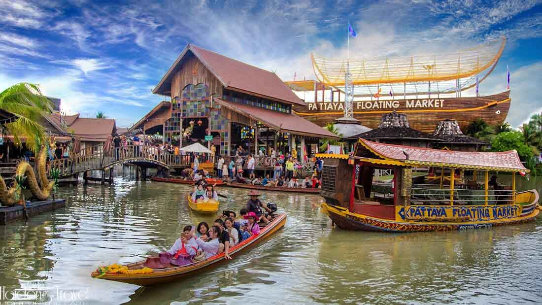 Chợ nổi bốn miền, địa điểm không thể bỏ lỡ trong tour du lịch Thái Lan