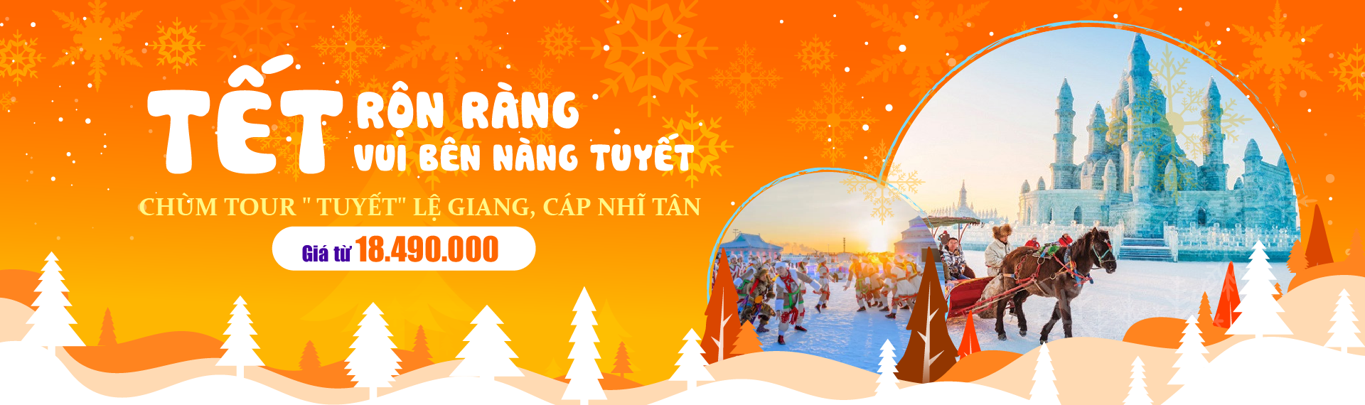 Tour tết 2025 làng tuyết Cáp Nhĩ Tân