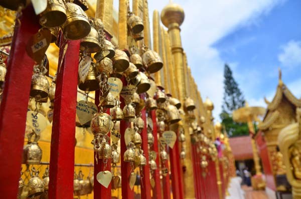 Những chiếc chuông nhỏ tại chùa Doi Suthep