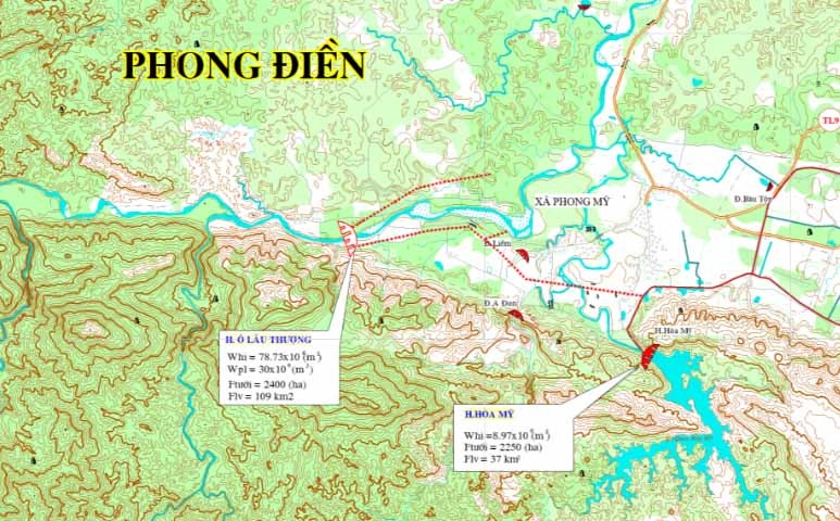 Bản đồ huyện Phong Điền