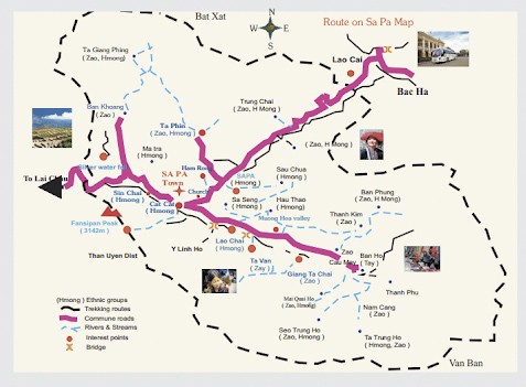 Bản đồ du lịch Sapa chi tiết