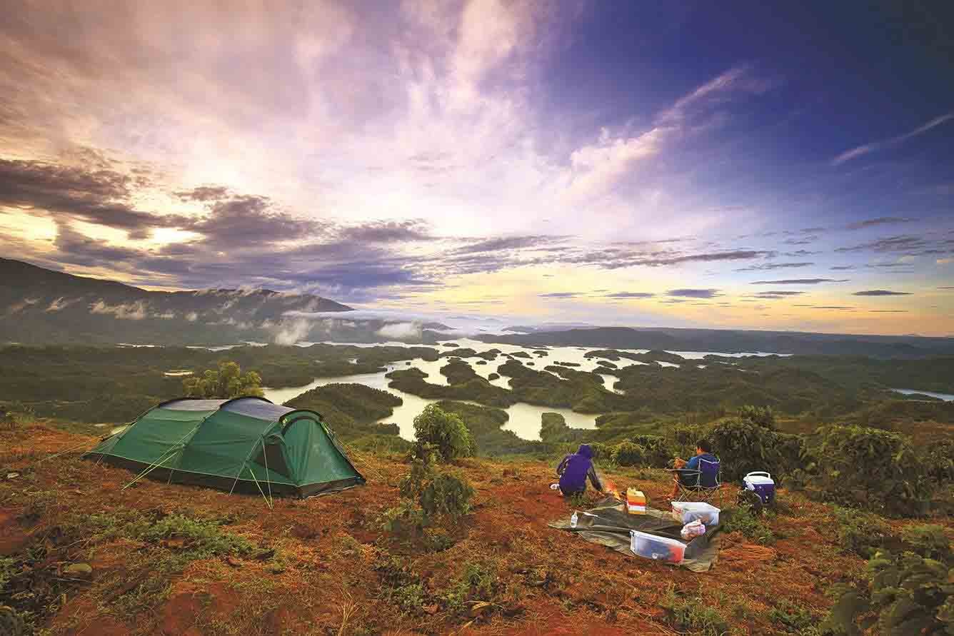 cắm trại ở Tà Đùng