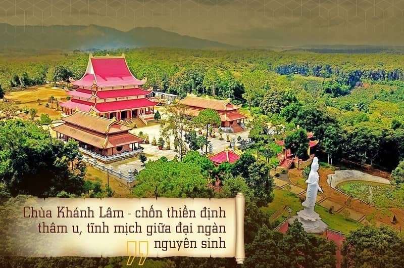 di chuyển đến chùa Khánh Lâm 