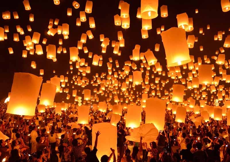 lễ hội thả đèn Chiang Mai
