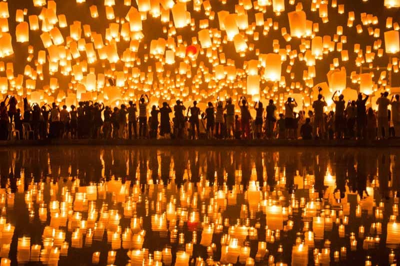 lễ hội thả đèn Chiang Mai