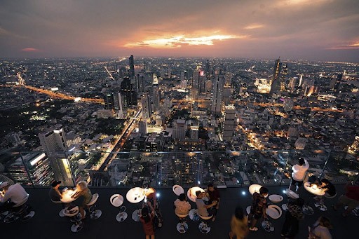 Ngắm nhìn Bangkok Thái Lan từ Mahanakhon Skywalk 