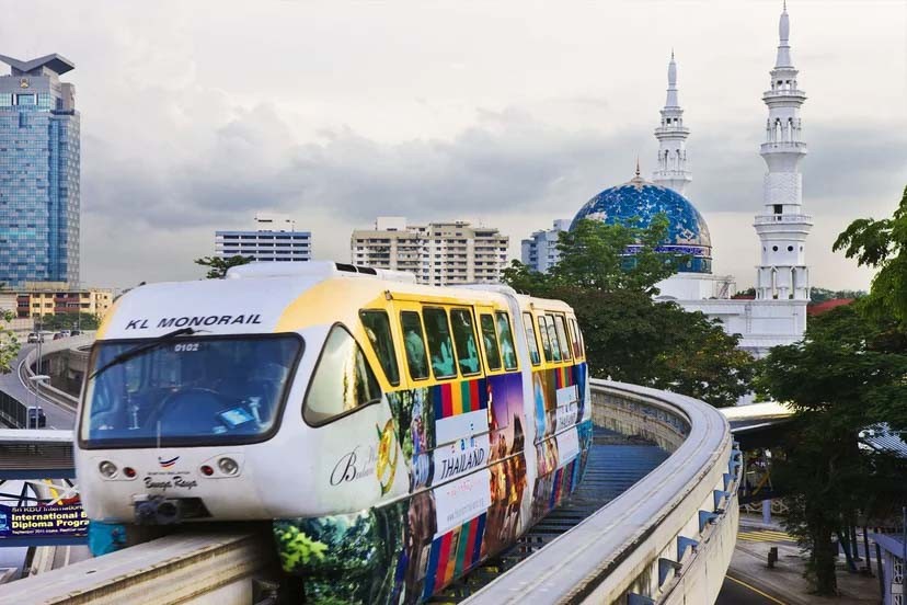 Phương tiện di chuyển phổ biến tại Malaysia: LRT và Monorail