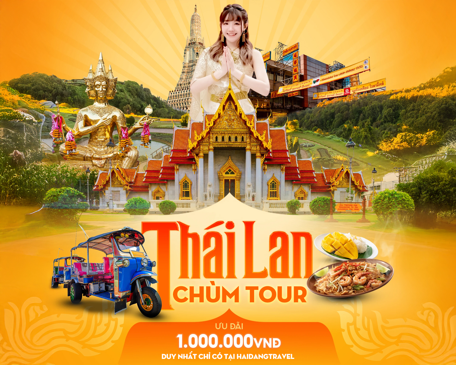 chùm tour thái lan giá rẻ
