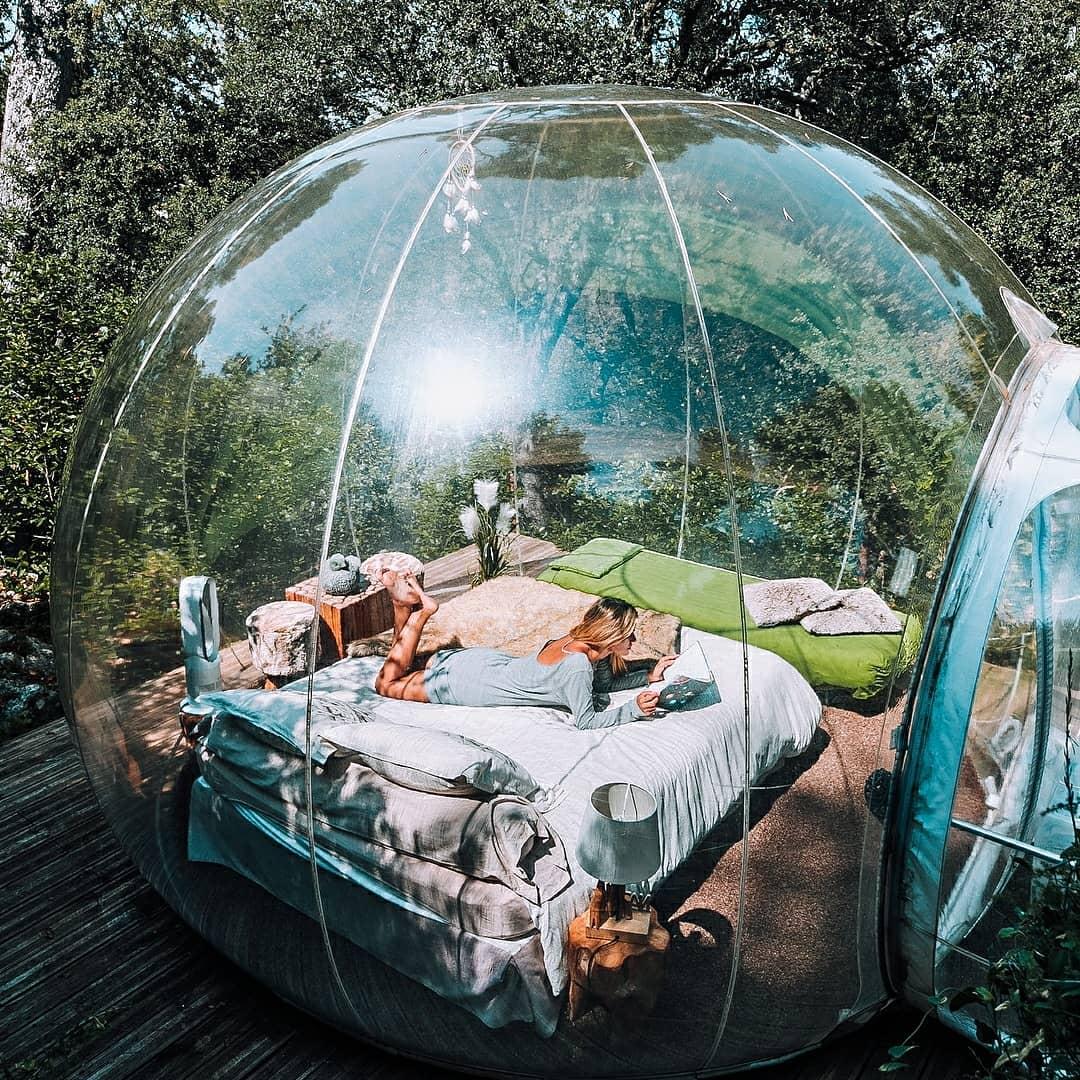 Độc nhất vô nhị căn phòng bong bóng trong suốt hiếm người biết ở Bali