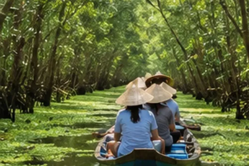 Hình minh họa Rừng Tràm Trà Sư trong tour Châu Đốc – Hà Tiên Tết Tây 2027