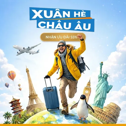tour du lịch giao mùa xuân hè châu âu