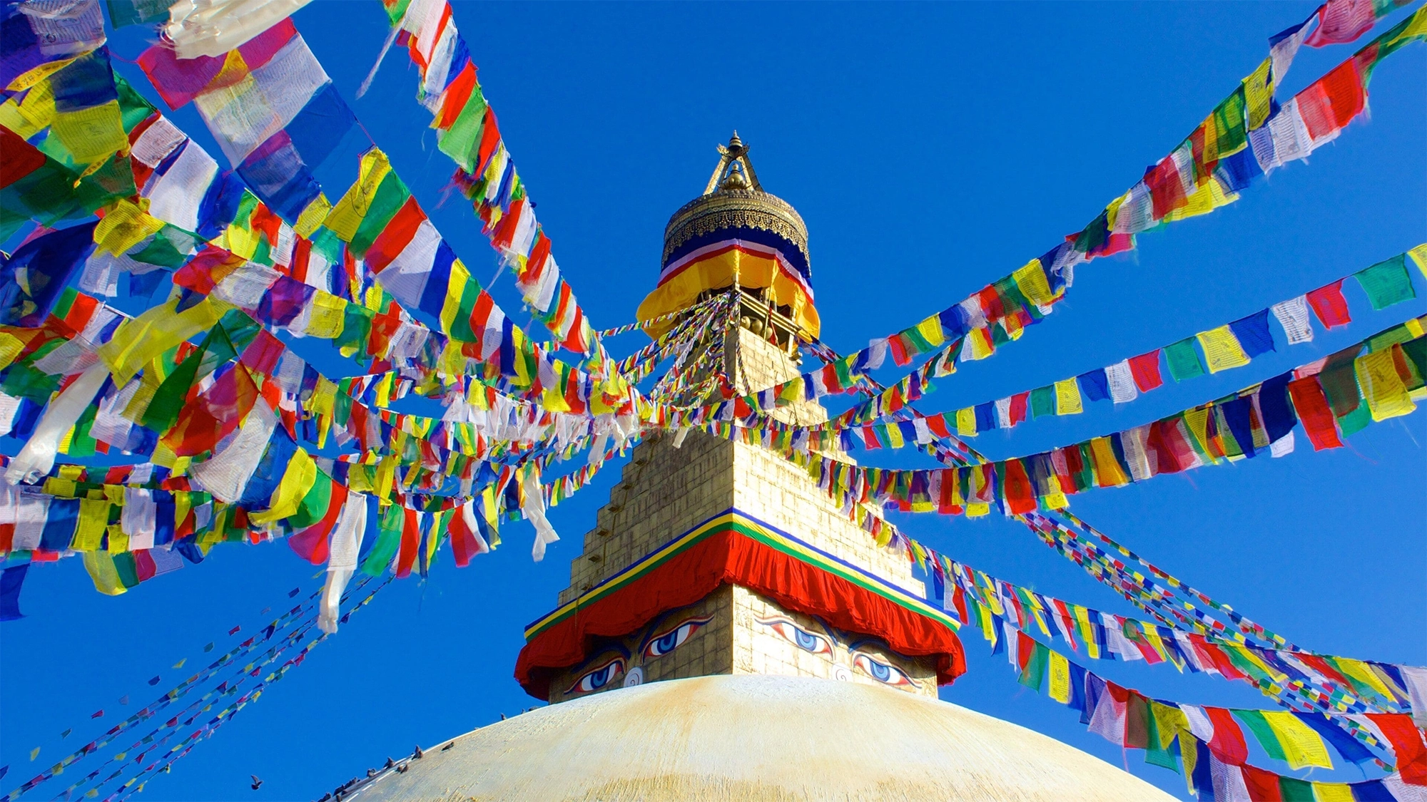Bảo tháp Boudhanath nổi tiếng tại Kathmandu Nepal