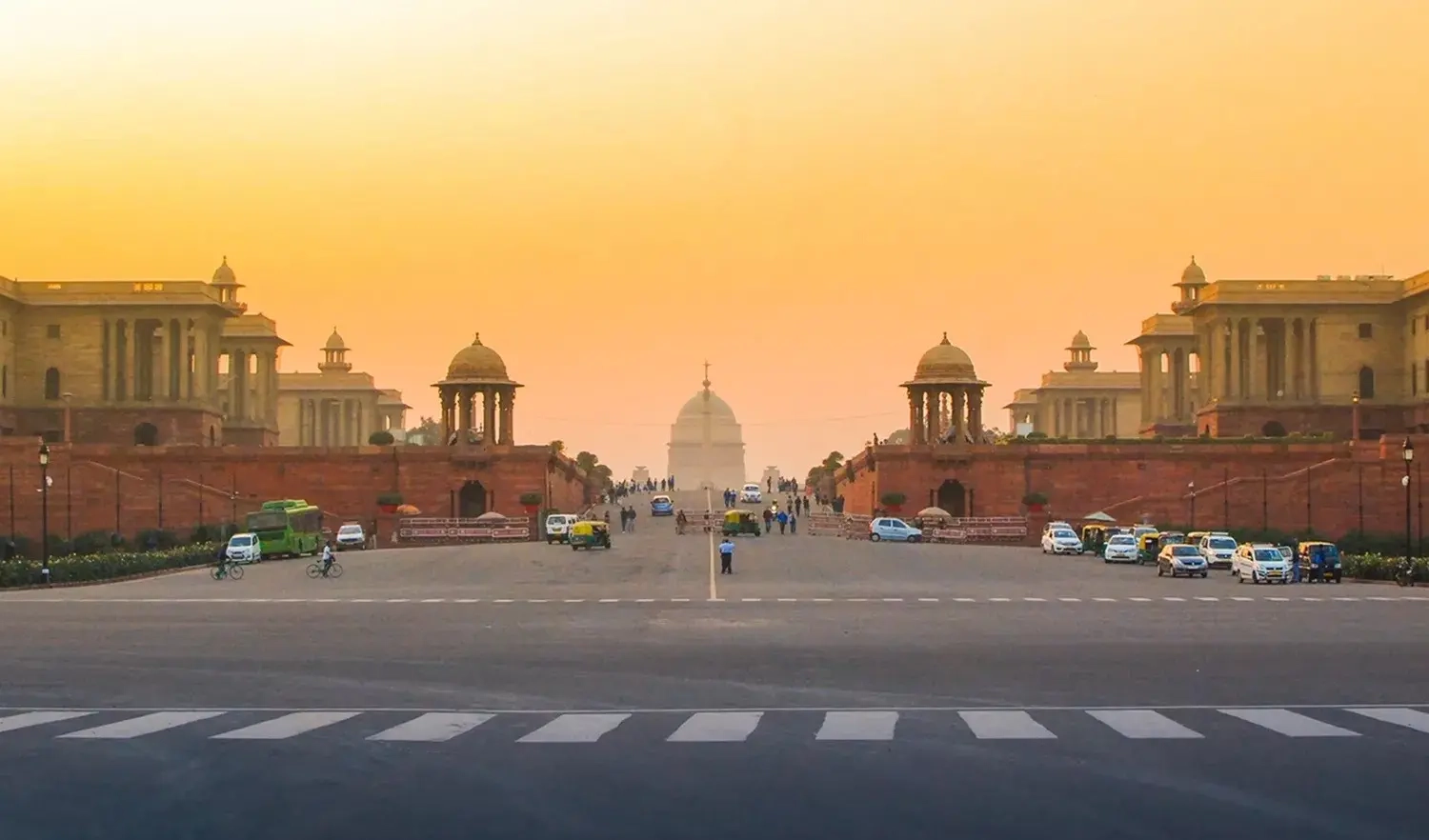 Khung cảnh New Delhi tại Ấn Độ