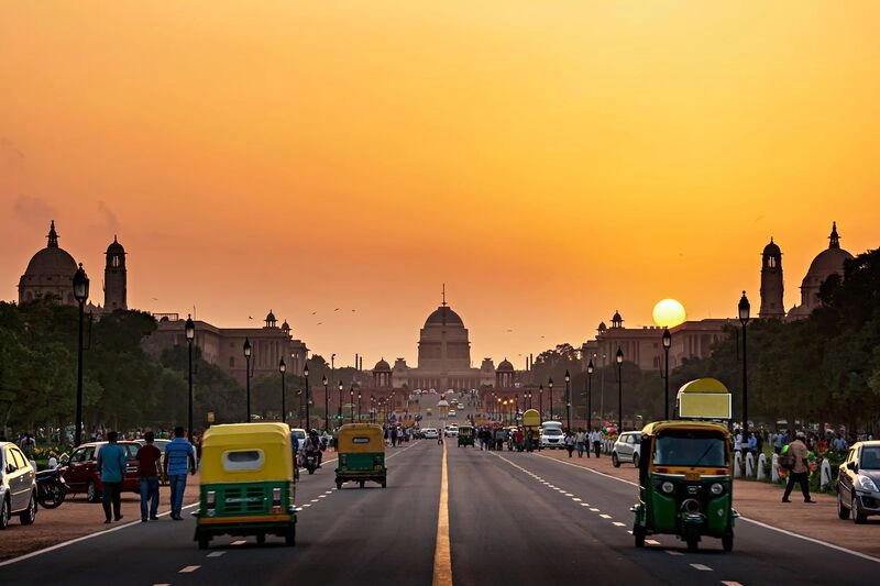 Khung cảnh thủ đô New Delhi Ấn Độ