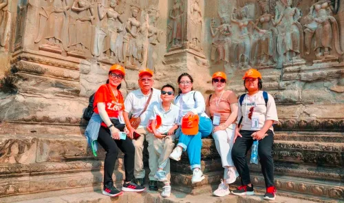 Ảnh khách hàng đi tour Campuchia Haidangtravel