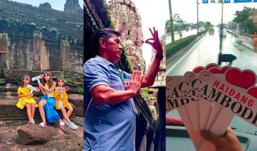Hình ảnh khách hàng Haidangtravel tham gia tour Campuchia