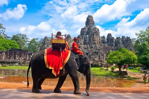 Cảnh Siem Reap trong hành trình Campuchia