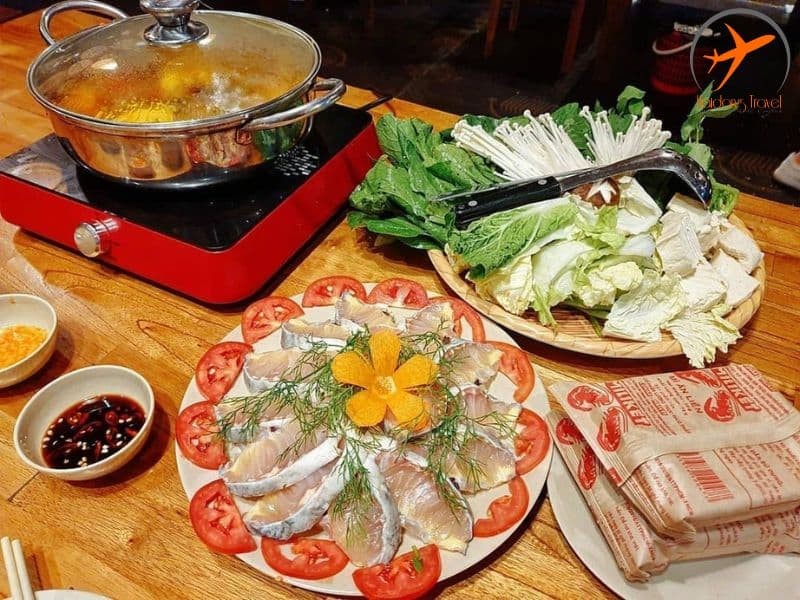 Lẩu cá tầm Măng Đen