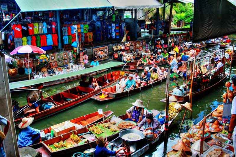 Vẻ đẹp chợ nổi Damnoen Saduak