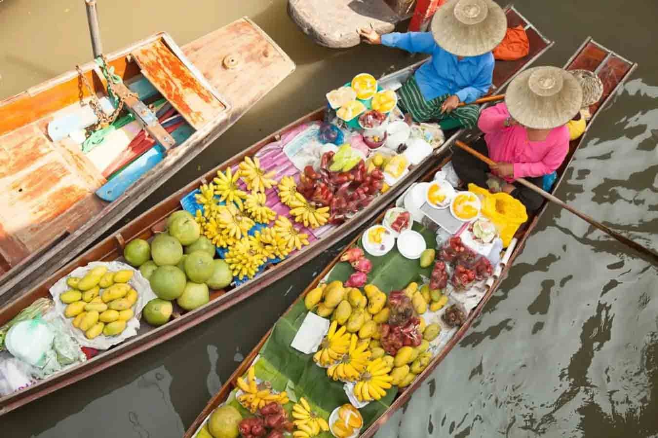 Trải nghiệm ẩm thực ở Damnoen Saduak