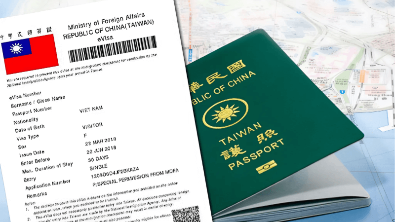 Hồ sơ xin visa Đài Loan