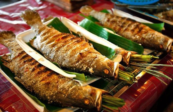 Cá suối nướng Mộc Châu
