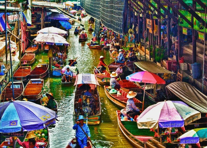 chợ nổi bốn miền