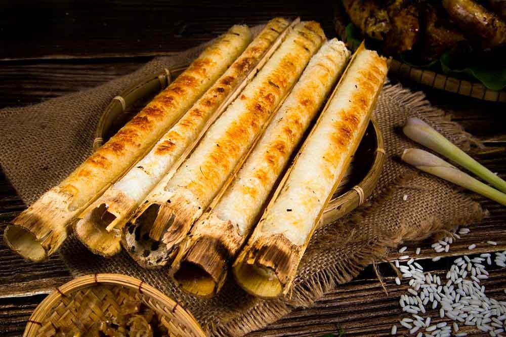 Cơm lam ống tre, món ăn ngon theo kinh nghiệm du lịch Măng Đen