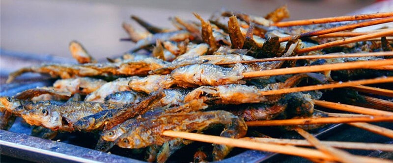 Cá khô nướng hồ Lugu