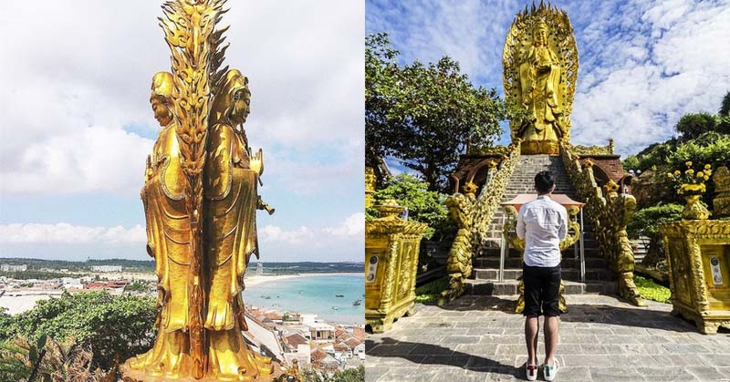Tịnh xá Ngọc Hoà Kiến trúc bức tượng đôi quan âm