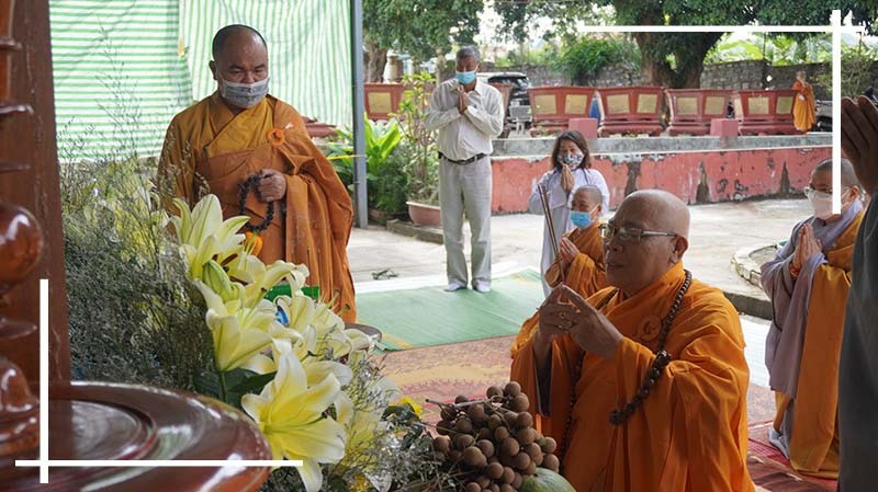 Tịnh xá Ngọc Hoà Không gian phật giáo xung quanh Tịnh xá Ngọc Hoà