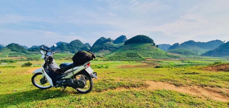 Thuê xe máy tại Mộc Châu