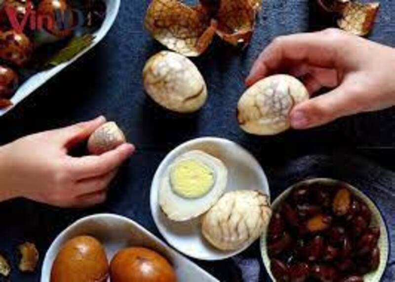 Trứng luộc trà Vân Nam Trứng luộc trà Vân Nam