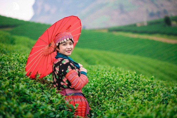 Trang phục đi du lịch Mộc Châu tháng 9