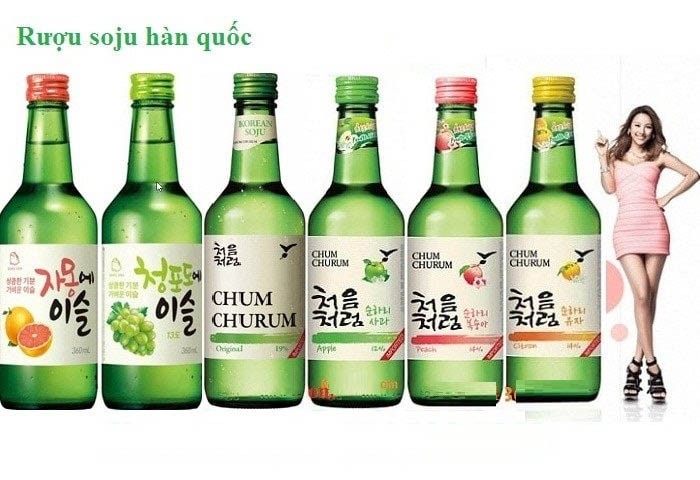 Rượu Soju Hàn Quốc mix vị thơm ngon