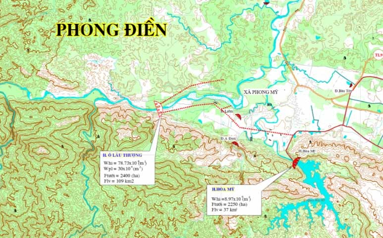 Bản đồ huyện Phong Điền