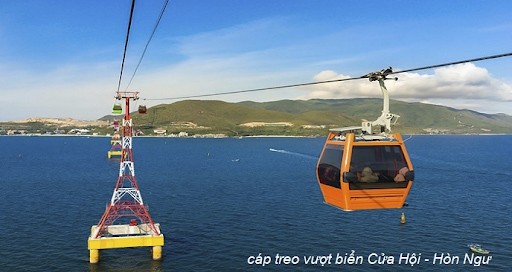 Cáp treo Vinpearl Cửa Hội Hòn Ngư