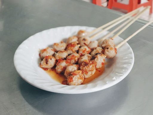 kinh nghiệm đi Bangkok, thịt xiên nướng