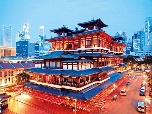 tour du lịch singapore 3 ngày 2 đêm - chùa Răng Phật
